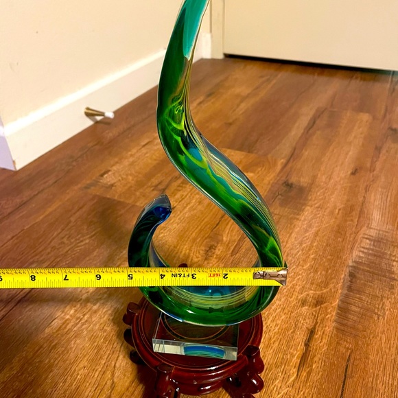 Mid 20th Century Murano Ribbon Art Glass Sculpture - Picture 9 of 10